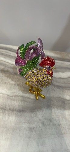 Rooster colourful diamanté