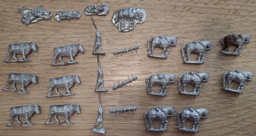 Metal draft animals pack - draft, animals,