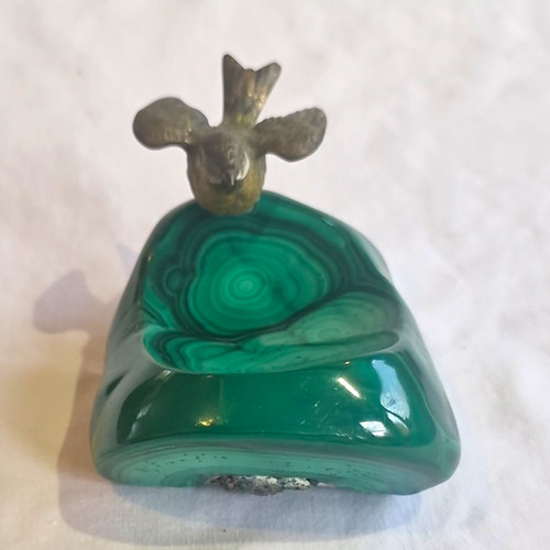 Polished malachite mineral - polished,