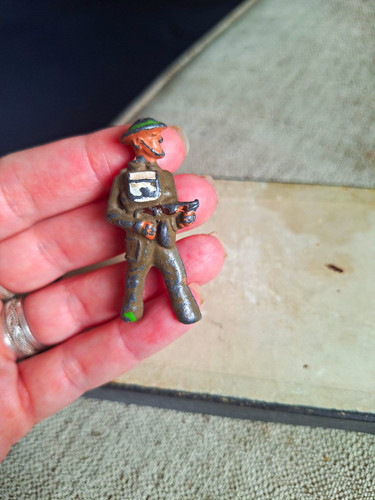 Vintage painted metal toy - painted,
