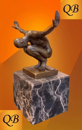 Art deco bronze figurine - art,