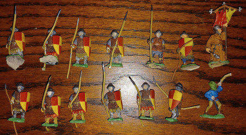Metal figures medieval - figures,