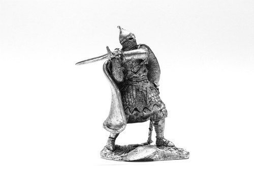 Tin 54mm russian warrior 16th - tin,