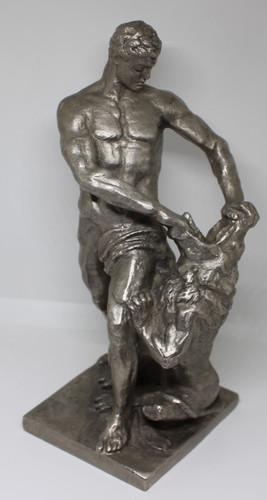 Vintage metal figure statue - vintage,