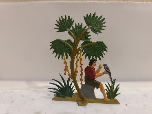 Vintage hand painted metal - painted,