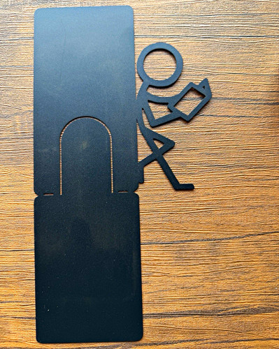 Black metal stick - black, figure