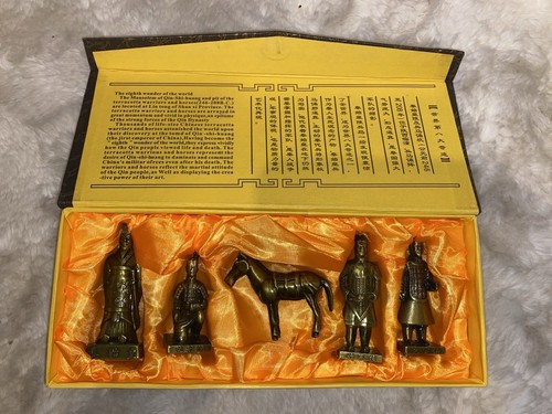Metal terracotta army figures - metal,