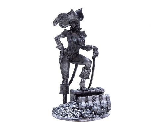 Tin 75mm pirate - tin, bonny