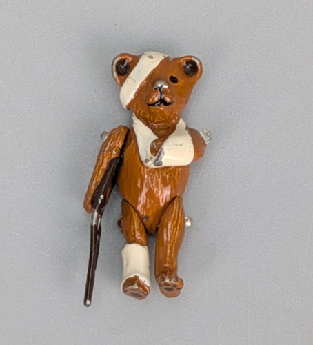 Vintage jointed injured teddy - jointed,