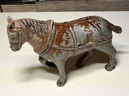 Vintage lead horse figure - vintage,