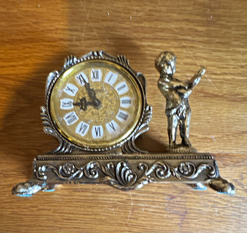 Gold bronze metal mantel - metal,