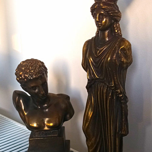 Classical greek roman brass - 2x, greek/roman