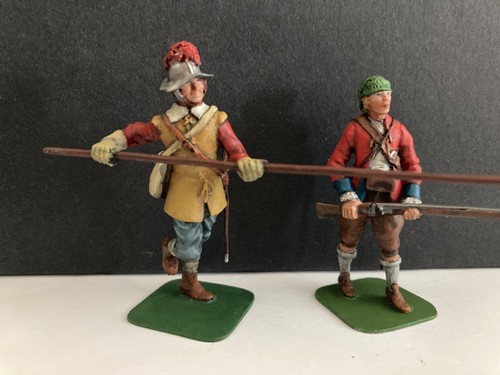 54mm two ecw metal figures - two,