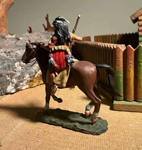 American indian mounted - american,