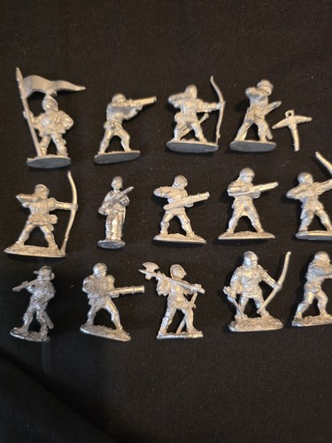 White metal action figures - metal,