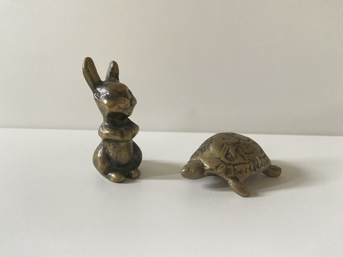 Brass rabbit tortoise - rabbit,