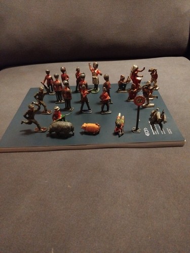 Lead metal figures circa - figures,